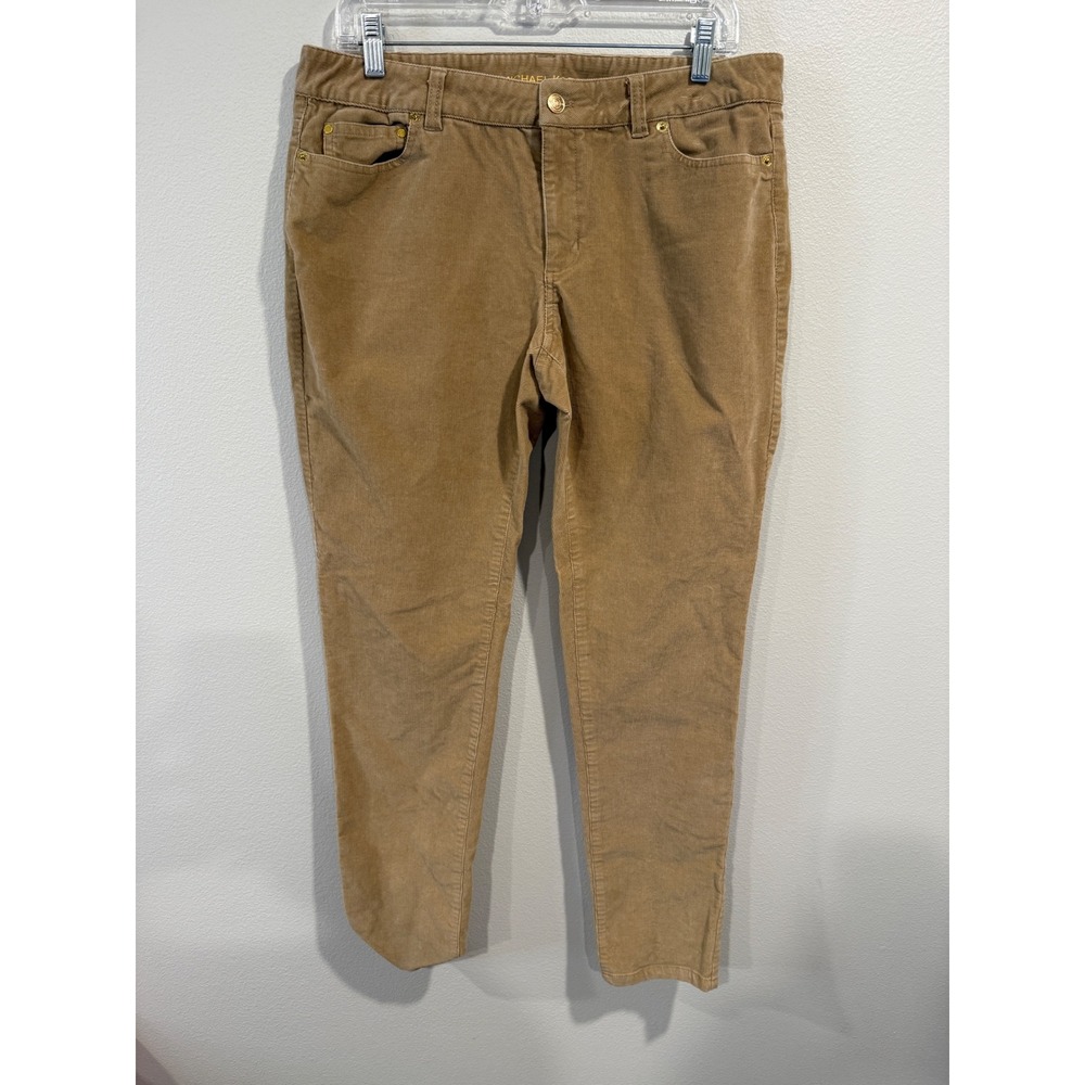 Michael Kors Skinny Corduroy Pants‎ Tan Women's Size 10